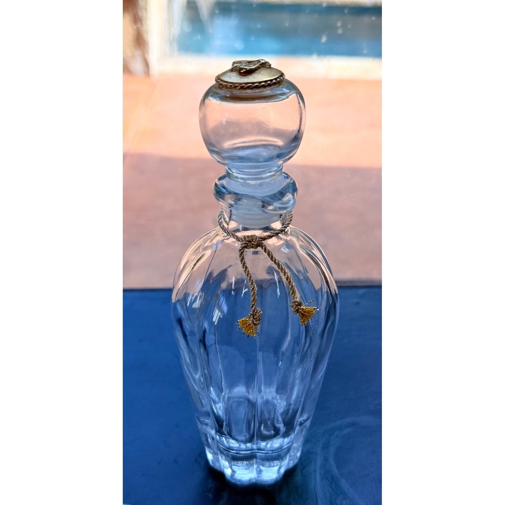 Lady Primrose Royal Extract 8 oz Glass Bottle Bee Stopper Vanity Display Empty